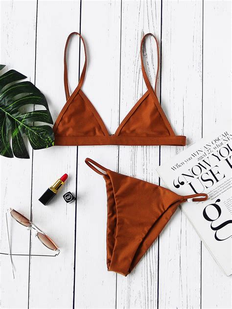 Sexy Triangle Bikini Set Sheinsheinside