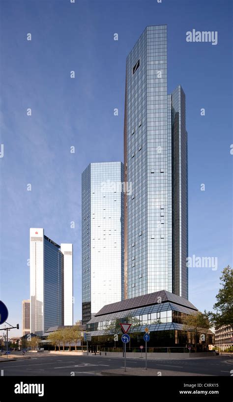 Deutsche Bank Twin Towers Nicknamed Debit And Credit Frankfurt Am