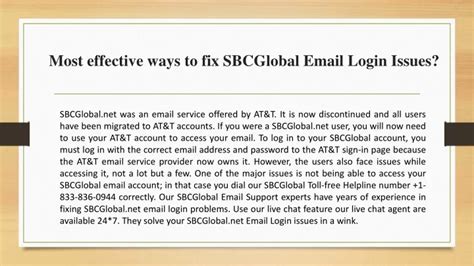 Ppt How To Fix Sbcglobal Email Login Problems 1833836 0944