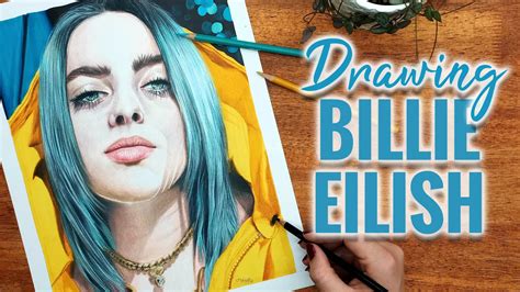 Billie eilish's 'happier than ever' is hurtling to u.k. Drawing Billie Eilish with Pencils & Markers - Prismacolor ...