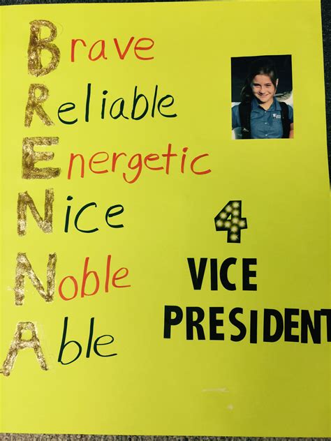 Student Council Vice President Poster Ideas