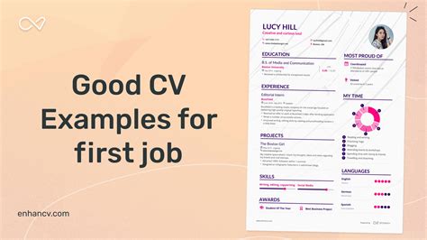 8 Cv Examples For First Job Templates Guide For 2022