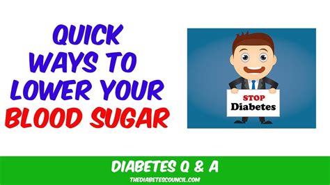 How to lower blood sugar. How To Quickly Lower Your Blood Sugar? - YouTube