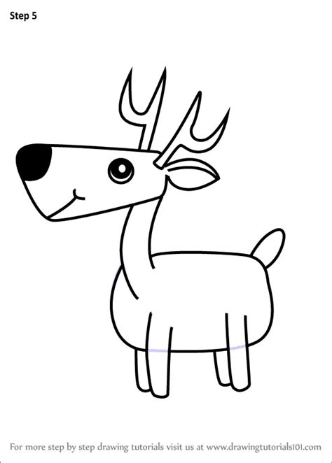 How To Draw A Deer For Kids Animals For Kids Step By Step