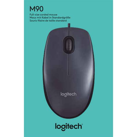 Logitech M90 Mouse Optical Wired 910 001793 Novatech