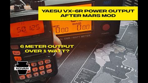 Yaesu Vx 6r Power Output After Mars Mod Youtube