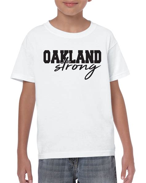 Oakland Strong Graphic Design Shirt Stickerdad And Shirtmama