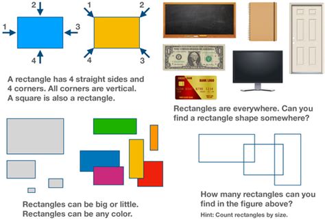 All About Shapes What Is A Rectangle Free Printables For Kids