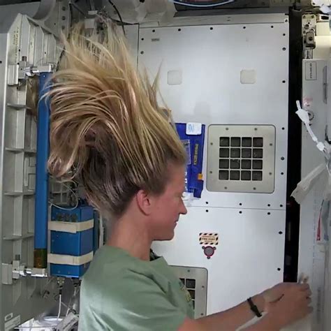 This Is How You Wash Your Hair In Space Demonstrated By Astronaut