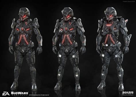 Frederic Daoust Final Render Remnant Armor Tiers Mass Effect