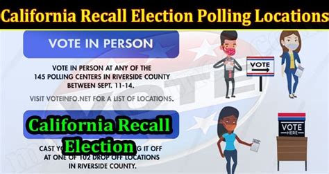 California Recall Election Polling Locations Sep Read