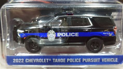 Green Light Exclusive 164 2022 Chevrolet Tahoe Police Pursuit Vehicle