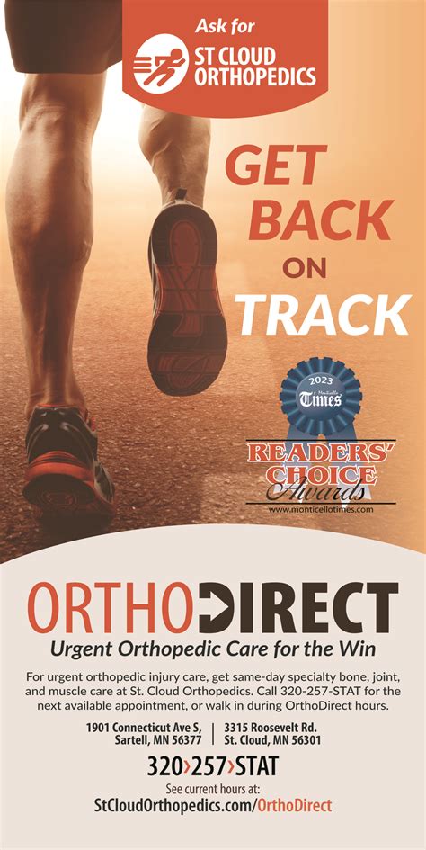 Get Back On Track St Cloud Orthopedics Sartell Mn