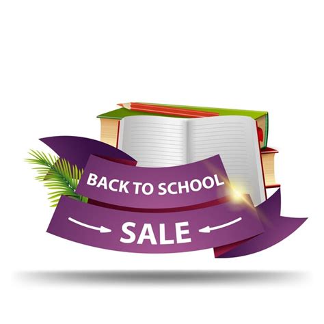 Premium Vector Back To School Sale Discount Web Banner In The Form