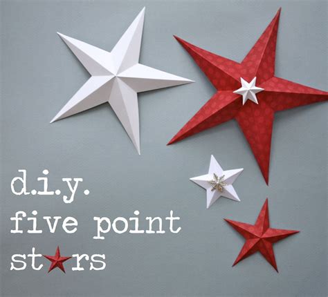 5 Point Stars Diy Diy Christmas Star Diy Christmas Tree Xmas Crafts