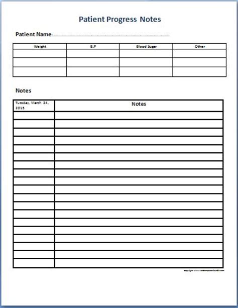 Blank Patient Chart Template The Chart