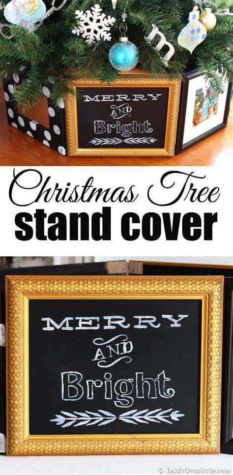 This deer blind that sends your scent 15 feet into the discover pins. Christmas Tree Stand Cover Using Frames | In My Own Style