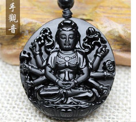Download files and build them with your 3d printer, laser cutter, or cnc. Lucky Amulet - Beautiful Black Obsidian Kwan Yin with ...