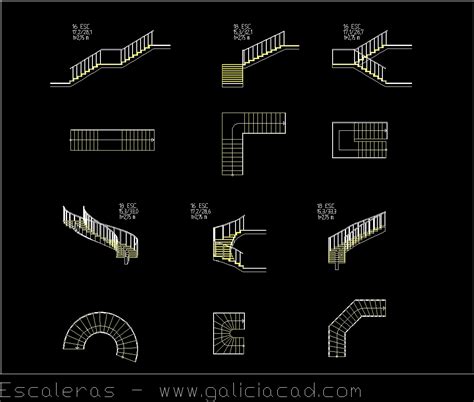 Autocad Mechanical Cad Blocks And Dwg Models Stair Plan Cad Blocks My