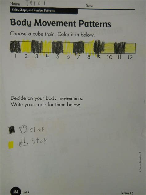 Mrs Ts First Grade Class Body Movement Patterns