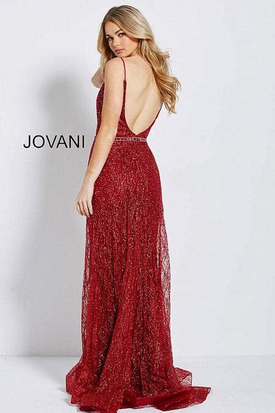 Jovani 56050 Plunging V Neck Longtulle Prom Dress The Dress Outlet
