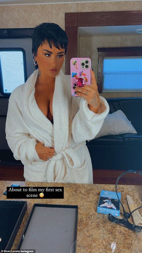 demi lovato films first ever sex scene daily mail online
