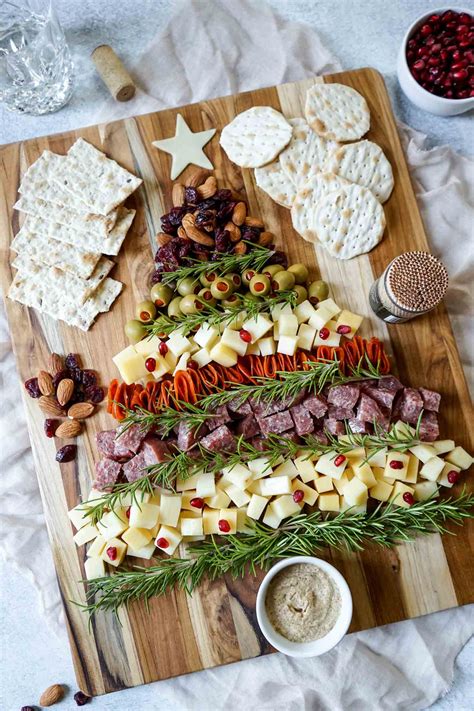 Simple Christmas Tree Charcuterie Board (Step by Step) | Get On My Plate