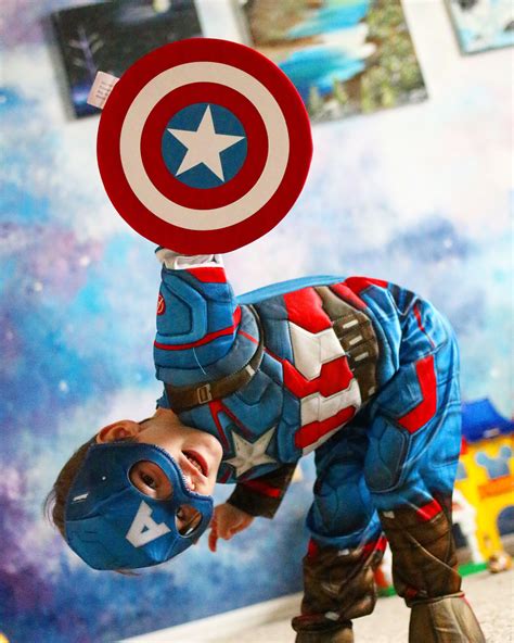 Captain America Costume For Three Year Old Boy Toddler Halloween