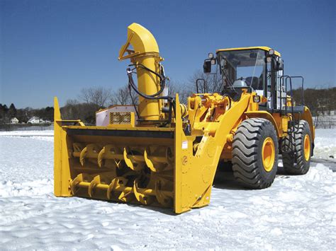 Backhoe Loader Mounted Snow Blower Rpm217 T4 Rpm Tech Inc For