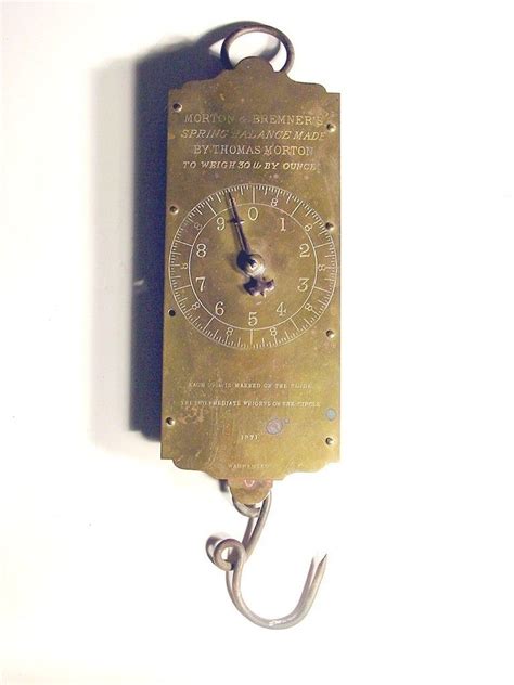 Antique Hanging Meat Scale 1871 Antiques Fish Scales Hanging