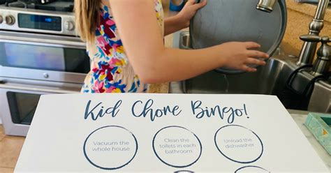 Free Printable Bingo Chore Chart So Cleaning Is Fun For Kids Hip2save