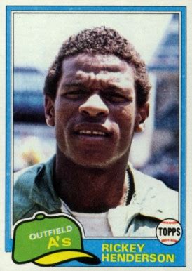 Rickey henderson baseball card worth. 1981 Topps Rickey Henderson #261 Baseball Card Value Price ...