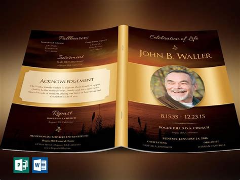 60 Funeral Programs For Men Memorial Obituary Memorial Inspiks