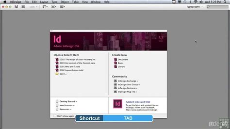 Tutorial Adobe Indesign Customize The Workspace Youtube