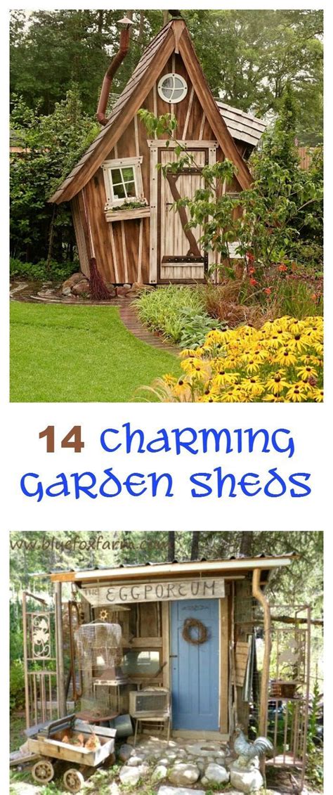 Garden Sheds Add A Whimsical Touch To A Back Yard Small Garden Tool