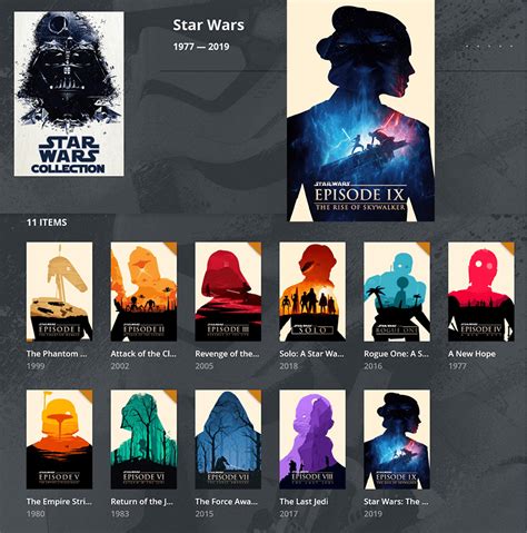 Collection Star Wars Posters Updated With Rise Of The Skywalker R