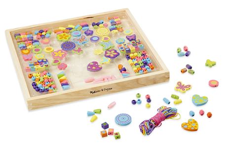 Melissa And Doug Bead Bouquet Deluxe Wooden Bead Set With 220 Beads For