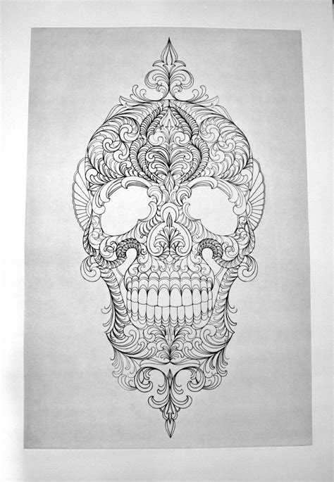 Muerte Skull Tattoo Sketch Best Tattoo Ideas Gallery
