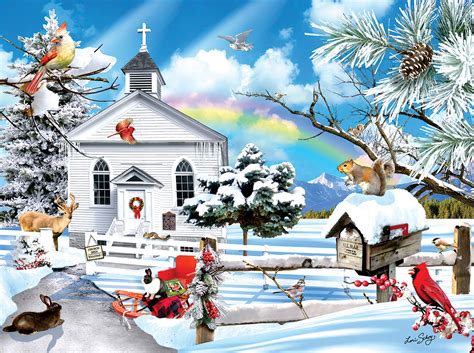 Puzzle Lori Schory Natures Church Sunsout 35193 1000 Pieces Jigsaw