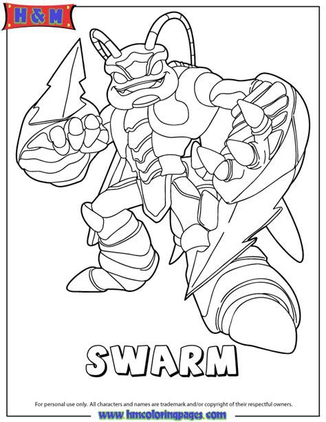 View and print full size. Skylander Giants To Coulor In All Of Them - Free Colouring ...