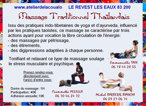 Massage Traditionnel Thaïlandais Nuad Boran Atelier De La Coualo