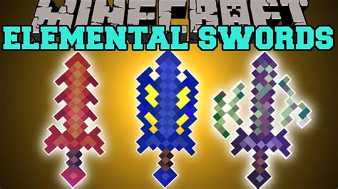 Minecraft Elemental Swords Upgrade Swords Special Effects And More