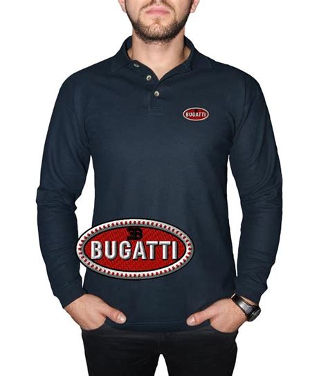 Bugatti Polo Shirt Casual Cotton Embroidered Logo Black Blue