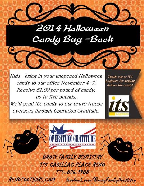 An Advertisement For The Halloween Candy Bug Bash In Front Of A Orange