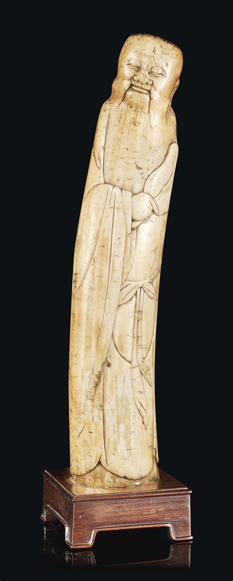 A Chinese Ivory Carving Of Zhong Li Quan Ming Dynasty 1368 1644