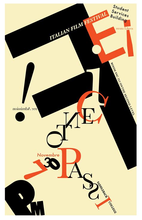 Futurist Style Poster Typographic Poster Design Typography Type Posters