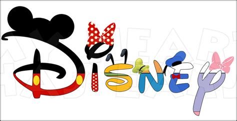 Disney In A Word Fab Five Character Text Instant Download