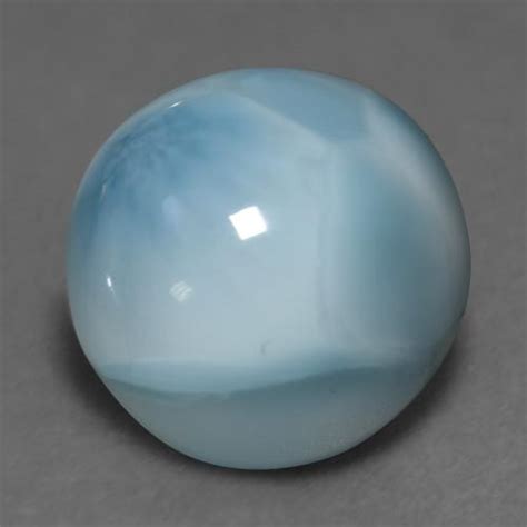 Loose 654 Ct Round Blue Larimar Gemstone For Sale 12 Mm Gemselect