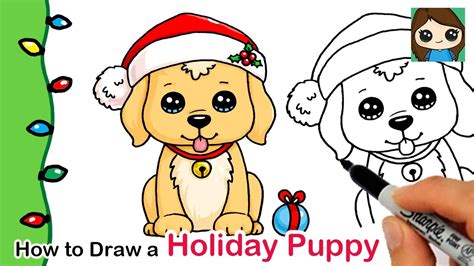 Download 12,480 christmas dog cartoon stock illustrations, vectors & clipart for free or amazingly low rates! How to Draw a Holiday Puppy | Christmas Series #5 - YouTube