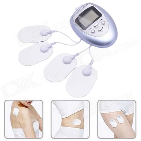 Electronic 8 Mode 4 Head Slimming Massager W 4 Massage Pads White 2